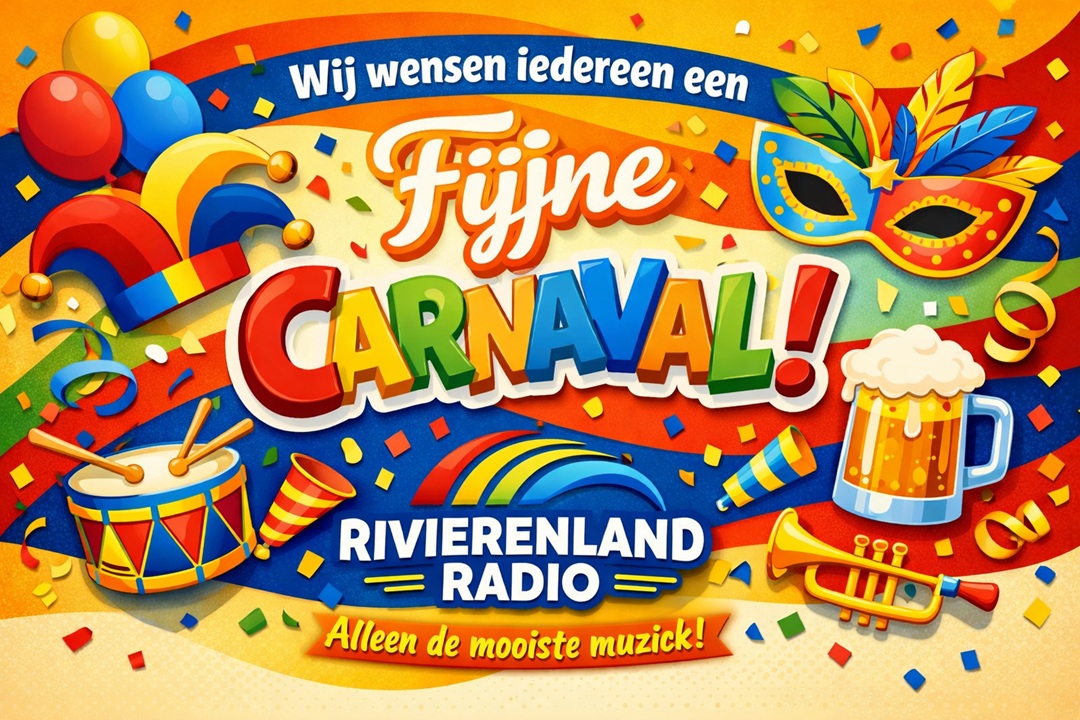 Rivierenland Radio wenst iedereen een Fijne Carnaval!